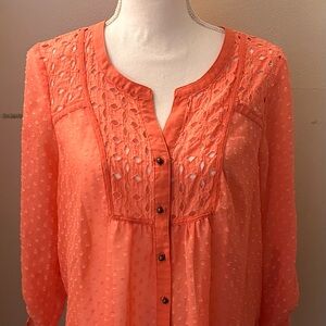 Black Rainn Coral Lace Detail Blouse